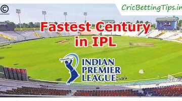 Fastest Century in IPL