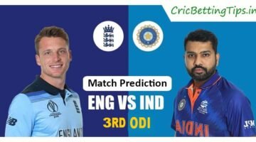3rd ODI England versus India Match Prediction