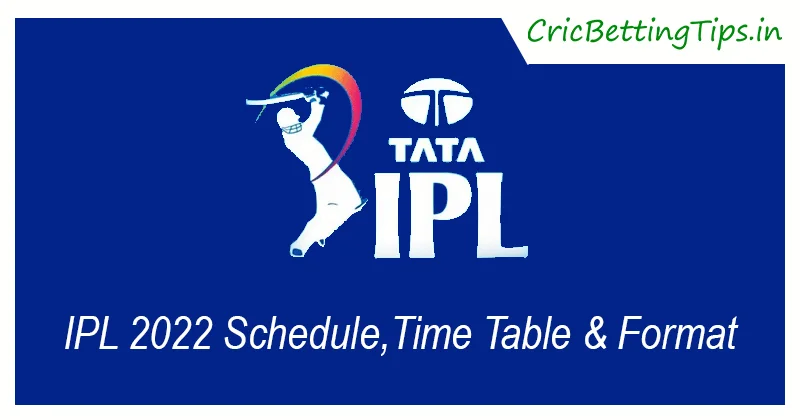IPL 2022 schedule