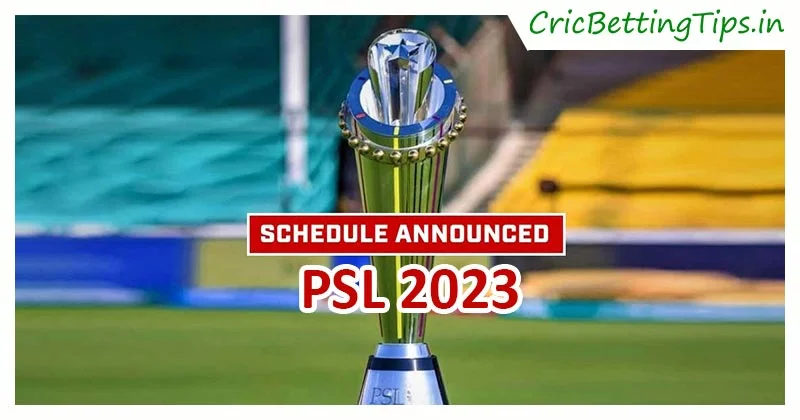 Psl 2023 Schedule